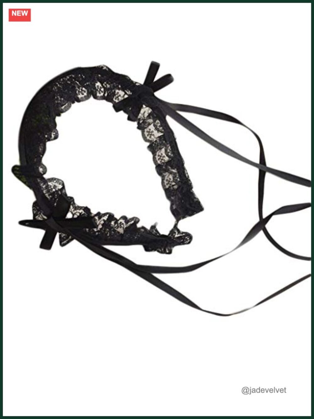 Ruffled Lace Sweet Headband Ribbon Knot Hair Hoop Maid Cosplay Accessory